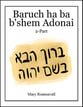 Baruch ha ba B'shem Adonai Two-Part choral sheet music cover